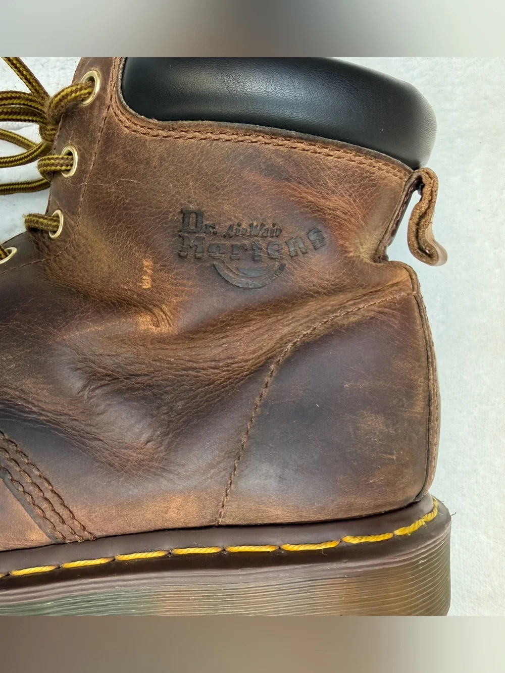 Dr. Martens 939 Ben Crazy Horse Brown Leather Combat Men’s Boots UK 10 US 11 Vtg